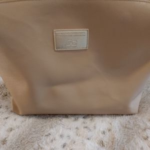 Jacky & Celine Beige Genuine Leather Large Pouch/Case